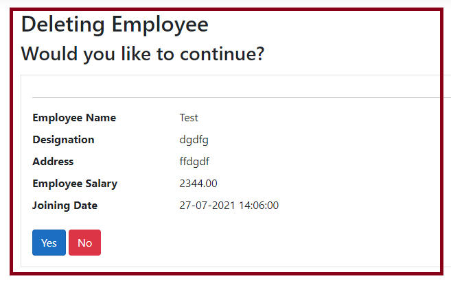 CRUD Operations In ASP.NET Core MVC (.NET 5.0)